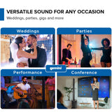 Gemini Sound Wpx-2000 Altavoz Modular Line Array, 1200W Potencia Pico, PA Portátil, Bluetooth Streaming, TWS Link, Reverb Ajustable y Drivers de Neodimio de Alta Fidelidad