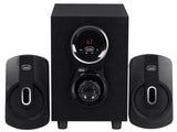 Trevi AVX 615 BT Altavoces Amplificados 30W con Subwoofer Amplificado, Altavoces Bluetooth con Bass Reflex, Altavoces 2.1 con USB, Micro SD, AUX-IN, RCA, MP3, Móvil de Madera de Tamaño Compacto
