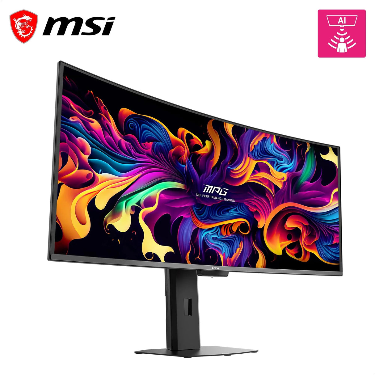 MSI MPG 341CQR X36 - Monitor Gaming 34" UWQHD (3440 x 1440, 1800R), 5ª Gen QD-OLED, 360Hz, 0,03ms, HDR Customization, Adaptive-Sync, KVM, HDMI 2.1, DP 2.1, USB-C (98 W PD), AI Vision, Negro