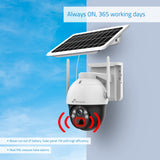Nivian Cámara vigilancia seguridad 360º 4G(SIM) Panel solar 7W-Batería larga duración 18000mAh-2K-Detección de movimiento y humanos-Apta exterior-Visión nocturna+Leds-Audio bidireccional-APP EseeCloud