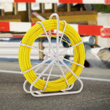 VEVOR Rodder - Cable de fibra de vidrio (130 m, 4,5 T, 6 mm, radio de curvatura, fibra de vidrio, con jaula y soporte, 150 g/m)