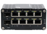 EXSYS EX-62035MPoE-SFP-8+2 Puertos industriales Gigabit SFP PoE+ Mini Switch Web Managed