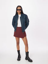 Schott NYC AIRFORCEWRS Chaqueta Bomber Schott, Azul Marino, M para Mujer