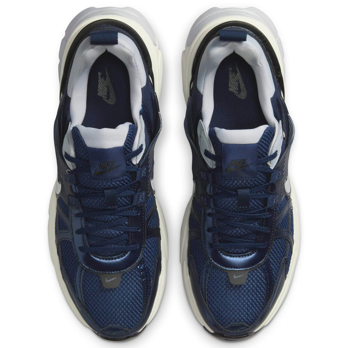 NIKE V2k Run, Sneaker Hombre, Obsidian Obsidian Thunder Blue Wolf Grey, 42 EU