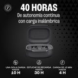 JBL Live Buds 3 Auriculares inalambricos de botón,True Wireless con cancelación de ruido adaptable, hasta 40 horas de reproducción, Bluetooth, audio de alta resolución, negro