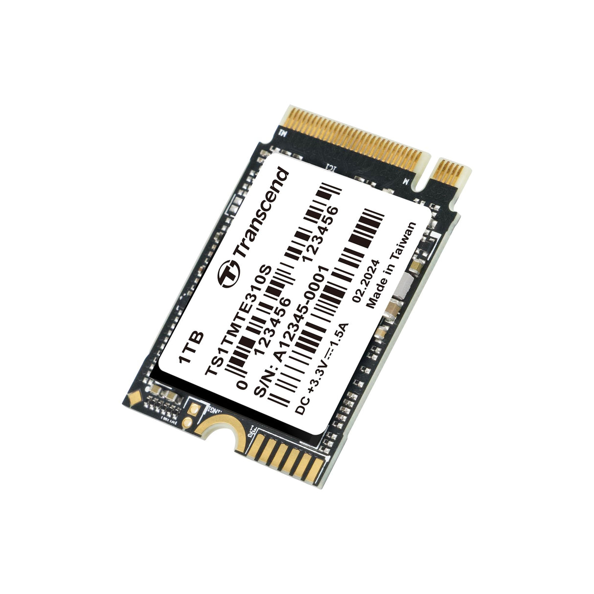 Transcend 1TB M.2 2230 NVMe PCIe Gen4 x4 SSD MTE310S (Lectura/Escritura - hasta 5,000/3,500 MB/s) TS1TMTE310S-E