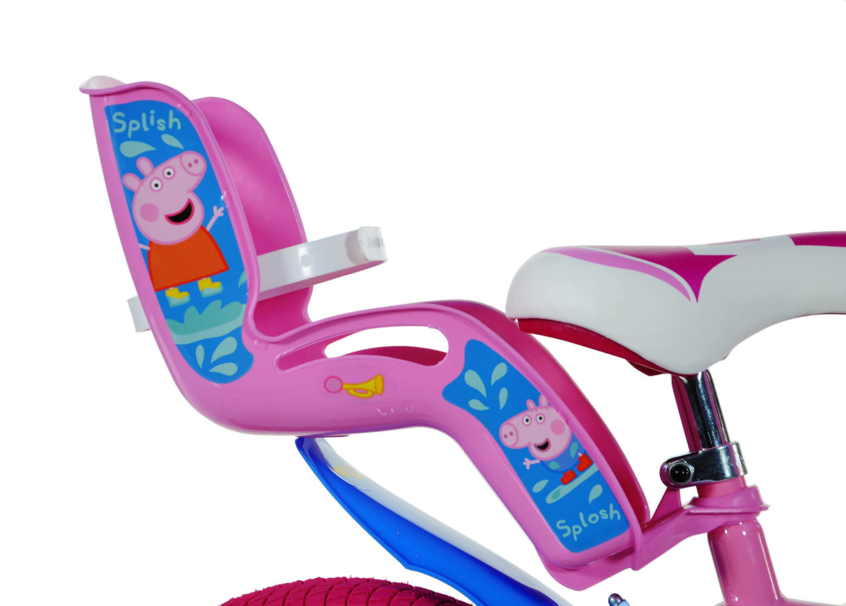 Peppa Pig Bicicleta 16"-5-7 Años Infantil, Bebés niñas, Rosa