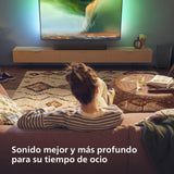 Philips TAB5309 Barra de Sonido 2.1 con subwoofer inalámbrico - Canales 2.1 de 240W, DTS Virtual X, Bluetooth 5.4, HDMI ARC, conexión óptica y conectividad USB - Gris Oscuro