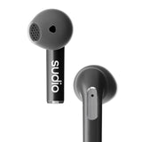 Sudio N2 Midnight Black - True Wireless Bluetooth Open Earbuds,Multipoint-Connection,Micrófono Integrado para Llamadas, 30 Horas de batería con Funda de Carga, IPX4 Resistente al Agua, USB-C y Carga