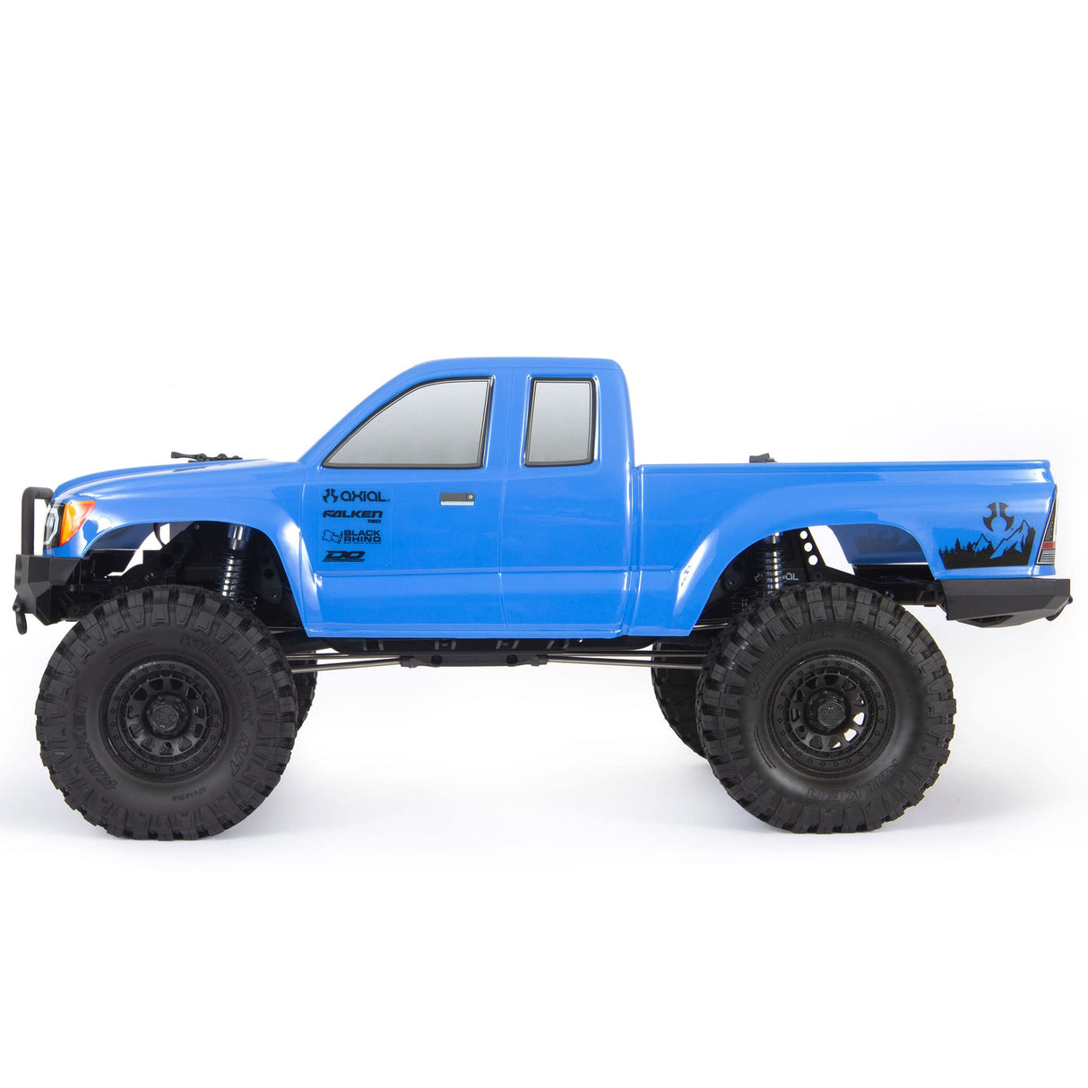 Axial RC Truck 1/10 SCX10 III Base Camp 4WD Rock Crawler RTR Cepillado (batería y Cargador no incluidos), Azul, AXI03027T1