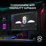 HyperX Pulsefire Haste - Ratón inalámbrico para juegos - Ultraligero, 62g, 100 horas de duración de la batería, 2,4 GHz inalámbrico, carcasa de panel de abejas, diseño hexagonal - Blanco/Rosa
