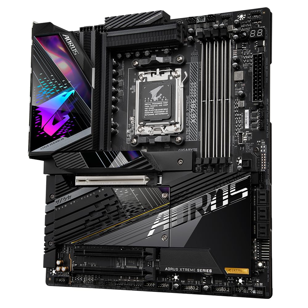 Gigabyte Placa Base X670E AORUS Xtreme: soporta CPU Intel Core 14ª, VRM Digital de 18+2+2 Fases, hasta 8000 MHz DDR5 (OC), 4xPCIe 5.0 M.2, Wi-Fi 6E, LAN de 10GbE, USB 3.2 Gen 2x2