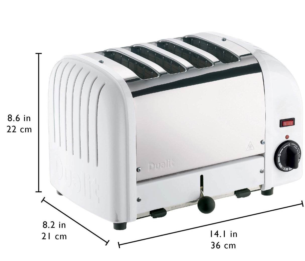 Grille Pain Professionnel Blanc - 4 Tranches - Dualit