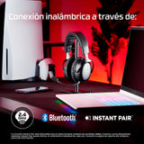 HyperX Cloud III S - Auriculares Gaming inalámbricos, Bluetooth, 2.4Ghz, PC, PS5, Xbox, Drivers 53 mm, DTS, micrófono 10mm, batería hasta 200h, Rojo-Negro