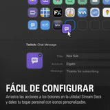 Elgato Stream Deck XL – Controlador avanzado de estudio, 32 teclas macro, activa acciones en apps y software como OBS, Twitch, YouTube y otros, funciona en Mac y PC