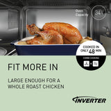 Panasonic NN-CD88QSEPG Air Fry Combi Horno Microondas de 34 L con Grill De Cuarzo, 1000 W, Descongelación Automática, Sensor Genius, Acero Inoxidable, Plateado