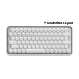 Rapoo Ralemo Pre 5 clavier USB + Bluetooth Allemand Blanc