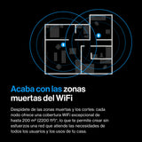 Mesh Linksys Velop Micro 7 | Doble banda con velocidad WiFi BE5000 | Cobertura para toda la casa con hasta 200 m² por nodo | Ethernet de 2,5 Gb/s | W-iFi 1,8 veces más rápido que WiFi 6 | Paquete de 1