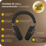 Jabra Evolve3 85 Auriculares Over-Ear Bluetooth Inalámbricos con Micrófono para Trabajo, USB-C, IA Llamadas, Cancelación Ruido Activa Adaptativa, 25h Batería, MS Teams Certificado, Negro
