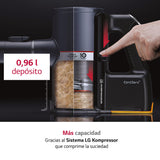 LG A9K-CORE2S - Aspirador Escoba, Kompressor 200W succión, con Doble batería y Sistema de compresión de Polvo, Silver