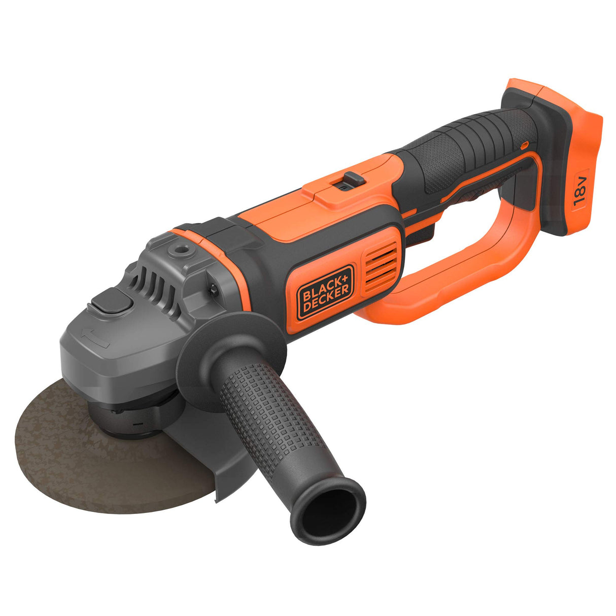 BLACK+DECKER COMBO KIT: Taladro Percutor 18V 10mm 40Nm + Mini-Amoladora 18V 125mm, Incluye: 2 baterías de Litio 2Ah, cargador, bolsa transporte, BCK24D2S-QW