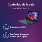 Lenovo IdeaPad Slim 3, Ordenador Portátil, Gen 11, Intel, 16GB, 512GB, Azul