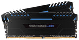 Corsair Vengeance LED - Kit de Memoria Entusiasta de 32 GB (2 x 16 GB, DDR4, 3200 MHz, C16, XMP 2.0) Negro con Azul LED iluminación