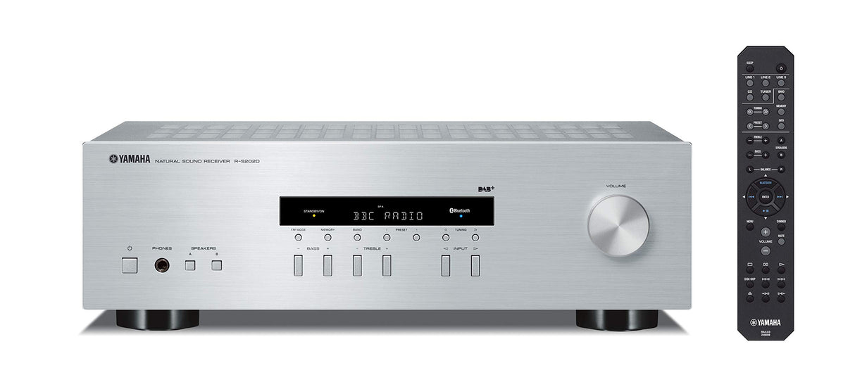 Yamaha R-S202D - Receptor estéreo (115 W) Color Plata