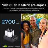icefox Cámara Deportiva 4K con Pantalla táctil, Gran Angular de 170° EIS, Camara Acuatica de 40 m, Camara Deportiva con Control Remoto, Gris