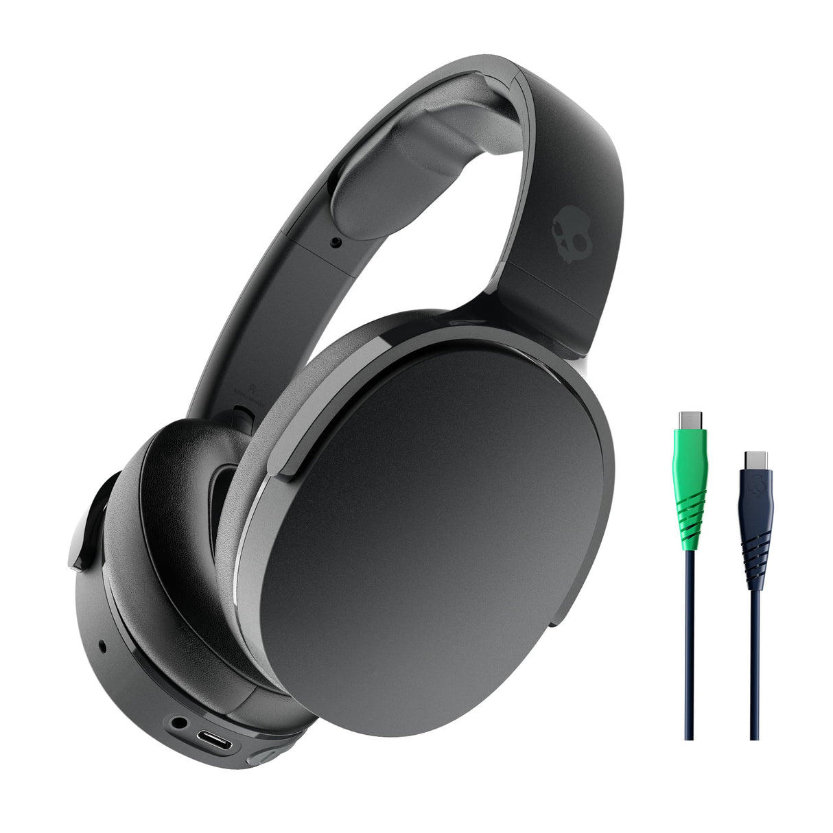 Skullcandy Hesh EVO Cascos Over-Ear Inalámbricos, 36 h de Autonomía, Micrófono, Compatibles con iPhone Android y Dispositivos Bluetooth - Negro