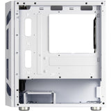 Silverstone Fara H1M Pro, Blanco, Chasis Gaming Micro-ATX Elegante y Diferente con iluminación ARGB, SST-FAH1MW-PRO