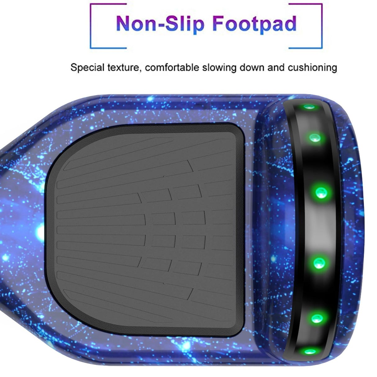 SISIGAD Hoverboard, Electric Scooters with Bluetooth & 6.5" Flash Wheels & LED Headlights Fender Lights, All Terrain for Kids