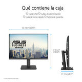 ASUS BE248CFN Monitor Docking de 24.1 Pulgadas, WUXGA 1920x1200, IPS, 100Hz, USB-C Dock, RJ45, diseño ergonómico, HDMI, conexión en Cadena, Eye Care, luz Azul Baja, antiparpadeo, Montaje en Pared