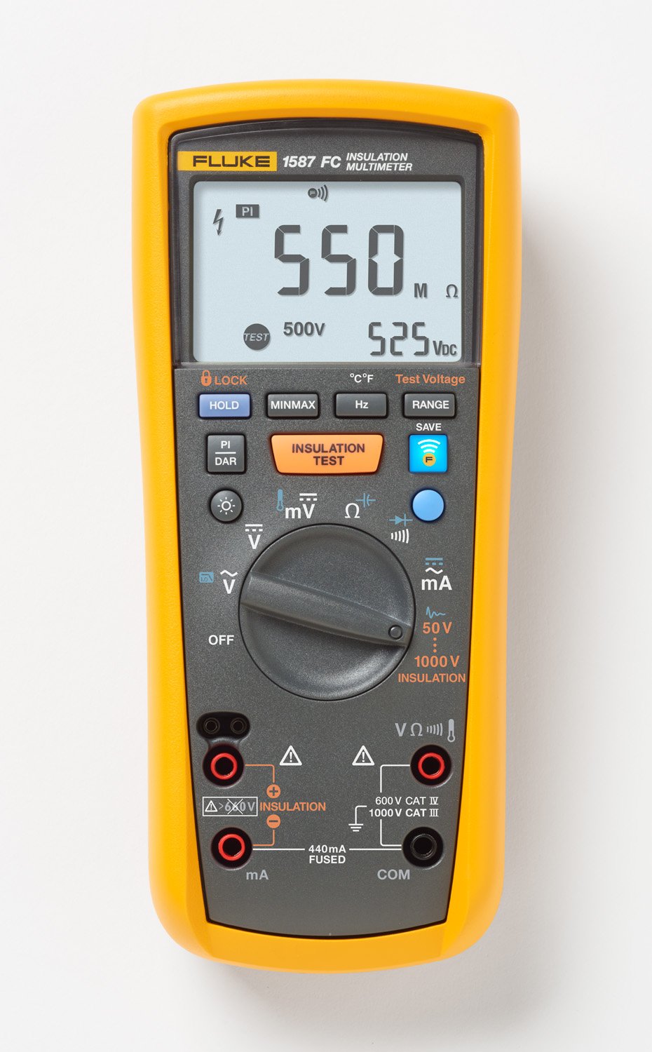 FLUKE 1587 Industrial/I400 FC 2-en-1 de aislamiento Multímetro con pinza I400