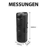 N-Gear Let's Go Party 5150 Negro - Altavoz Bluetooth portatil - Altavoz inalámbrico de 200 vatios con Luces Disco y micrófono Incluido - 5 Horas de reproducción