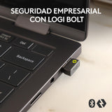 Logitech MX Anywhere 3S for Business, ratón inalámbrico, Compacto, 8000 dpi, Desplazamiento MagSpeed, Clic Discreto, Bluetooth, conexión Logi Bolt Segura, para Windows/Mac/Chrome/Linux - Gris Claro