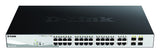 D-Link DGS-1210-28P/E - Switch PoE 24 Puertos Gigabit y 4 Puertos SFP Combo - Solo Cable de alimentación de la UE