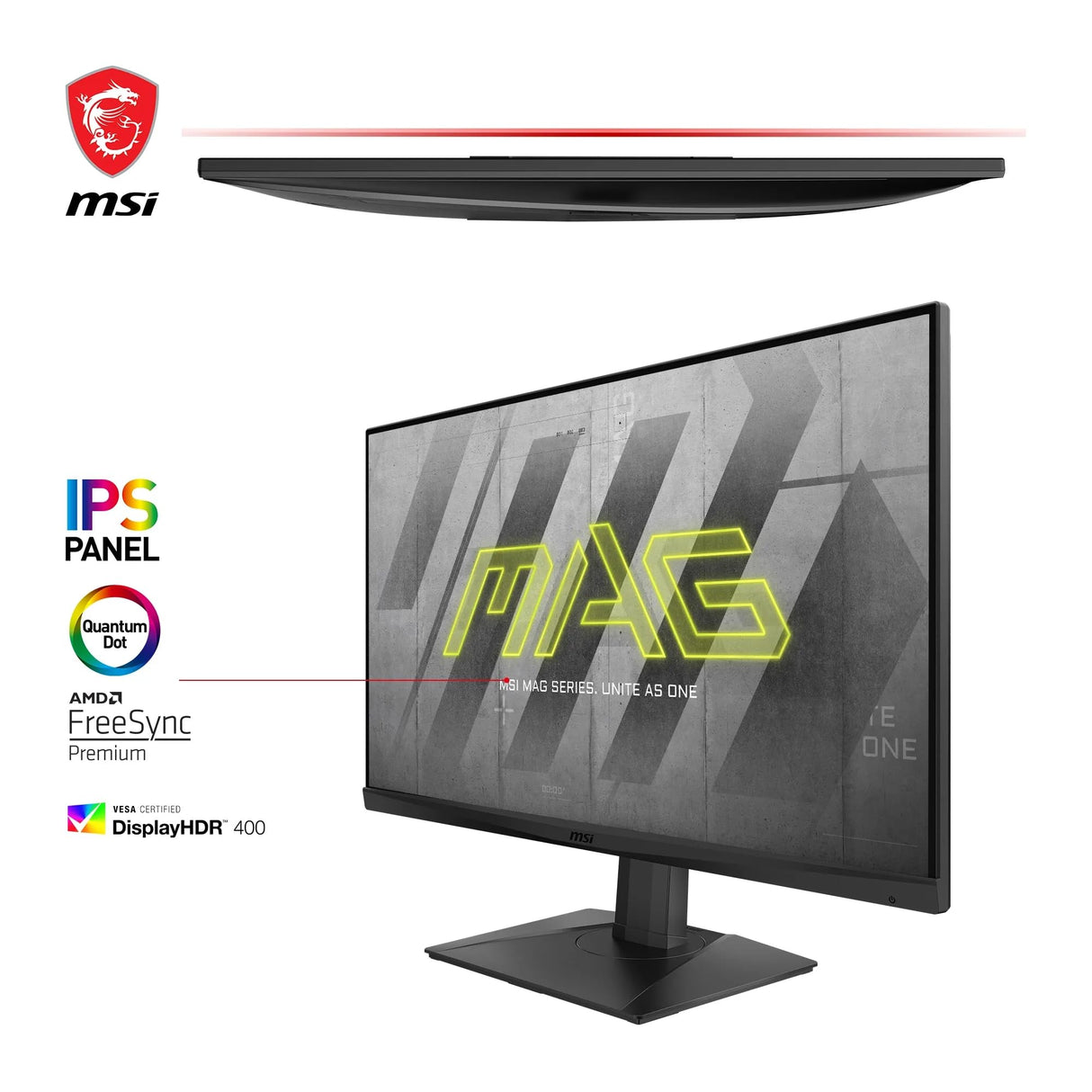 MSI MAG321QR QD - Monitor Gaming Plano 31.5", IPS, WQHD (2560x1440, 16:9, G-SYNC Compatible, Quantum Dot, Console mode FHD a 120Hz)