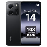 XIAOMI Redmi Note 14 - Smartphone de 8+128GB, Pantalla de 6.67" AMOLED FHD+ 120Hz, MediaTek Helio G99-Ultra, cámara de 108MP, TurboCharge 33W, 5500 mAh, Cargador no Incluido, Negro (Versión ES)
