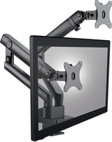 ICY BOX Soporte de Pared para 2 monitores de hasta 32 Pulgadas, de Acero, Color Negro