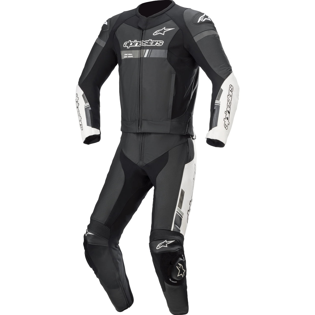 Alpinestars GP Force Chaser Abito in Pelle Moto I Cape, Negro, XXXL Unisex Adulto