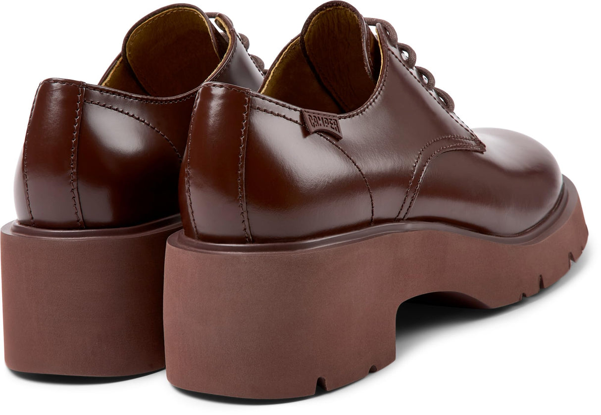 Camper Milah K201571, Zapatillas Mujer, Burgundy, 38 EU