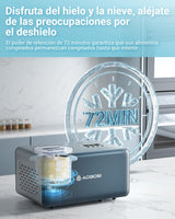 Máquina Para Hacer Helados Aobosi, Heladera con bol de congelación, Máquina de helados con Compresor, Fácil de Operar, Haz Deliciosos helado - 2L Acero Inoxidable