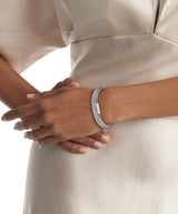Calvin Klein Set de 3 Pulseras para Mujer Colección CK TRIO en Acero Inoxidable con Cristales - 35000796, Silver