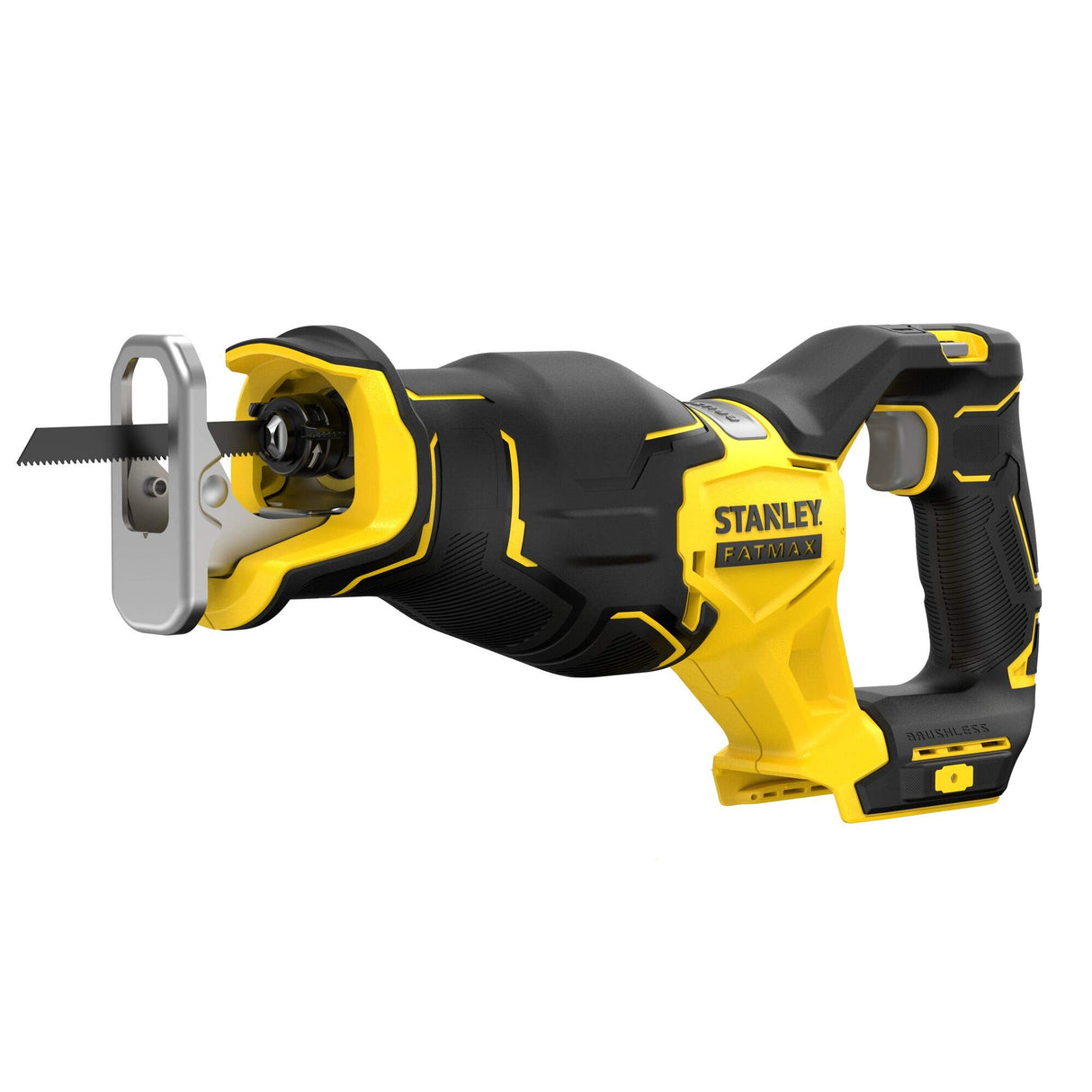 Stanley - Sierra Sable BRUSHLESS V20 Li-Ion 18V, 2 velocidades 0-2.300/3.000 cpm, longitud de carrera 29mm. Sin cargador/batería.