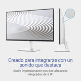 Dell S2425H 24" Full HD (1920x1080) Monitor, 100Hz, IPS, 4ms, 99% sRGB, Altavoces Integrados, Bisel Ultrafino, 2X HDMI, Blanco