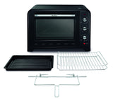 Moulinex Optimo OX495810 - Horno de Convección 60 L, 6 Modos de Cocción, Termostato hasta 240 y Temporizador hasta 120 Minutos, Bandeja de Horneado y Rejillas Reversibles, Diseño Compacto