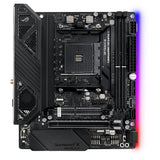 ASUS ROG Crosshair VIII Impact - Placa base Gaming mini-DTX AMD AM4 X570 con tarjeta SO-DIMM.2 (dos M.2), Wi-Fi 6, PCIe 4.0, sonido SupremeFX, iluminación Aura Sync RGB, SATA 6 Gb/s y USB 3.2 Gen. 2