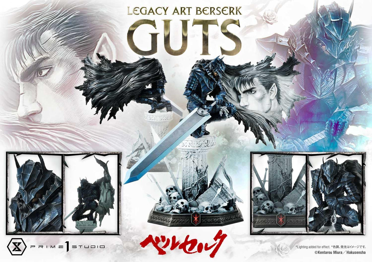Berserk Legacy Art Kentaro Miura Statue statuette 1/6 Guts 45 cm
