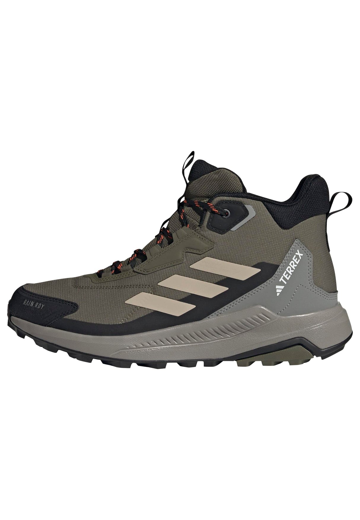 adidas Terrex Anylander Mid Rain.RDY Hiking Shoes, Zapatos de Senderismo Hombre, Olive Strata/Wonder Beige/Core Black, 42 2/3 EU